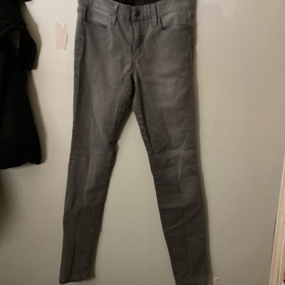 Joe’s Skinny Ankle Faded Gray Jeans Waist 25”